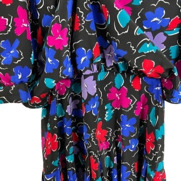 Debenhams Floral colorful half sleeve dress size 8 / uk12 Gorgeous Colorful - Picture 7 of 16